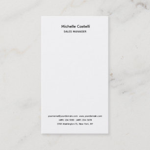 Carte De Visite Professionnel Unique Classique Simple
