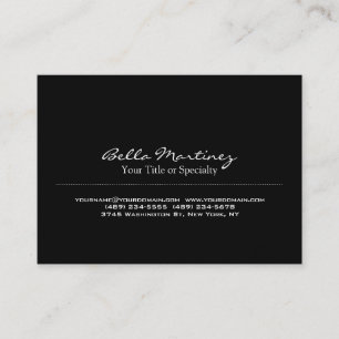 Carte De Visite Professionnel unique spécial noir à la mode