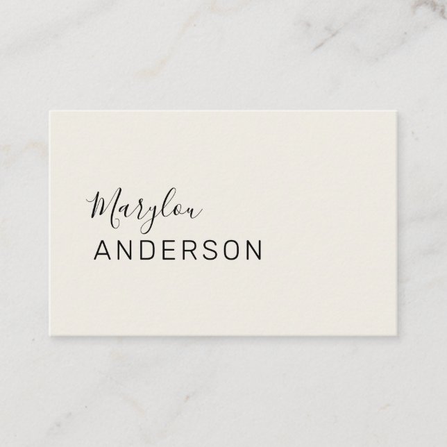 Carte De Visite Professionnel - UNISEX (Devant)
