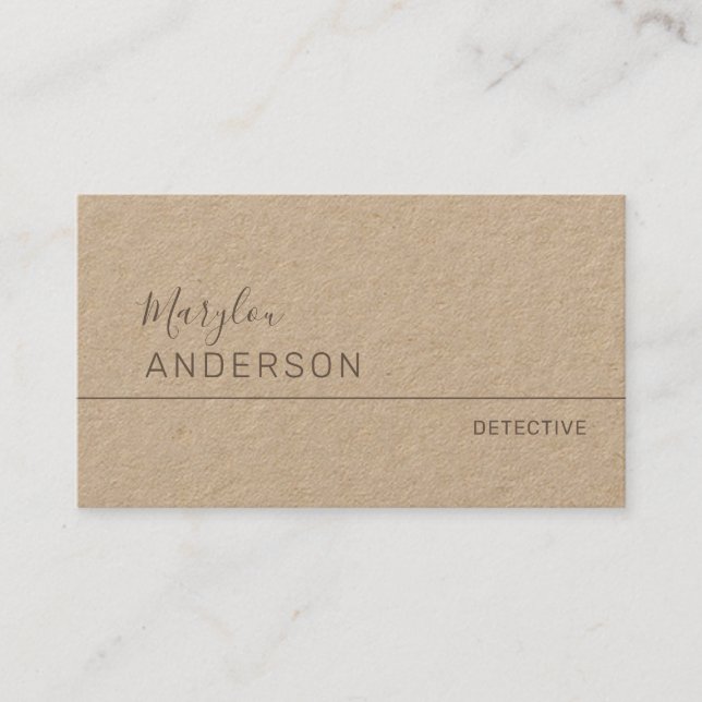 Carte De Visite Professionnel - UNISEX Premium (Devant)