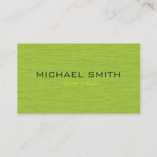 Carte de visite professionnel vert