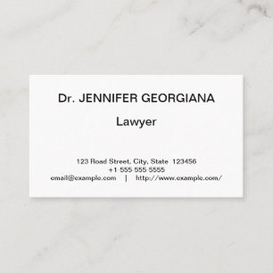 Carte de visite professionnel Vintage et classique