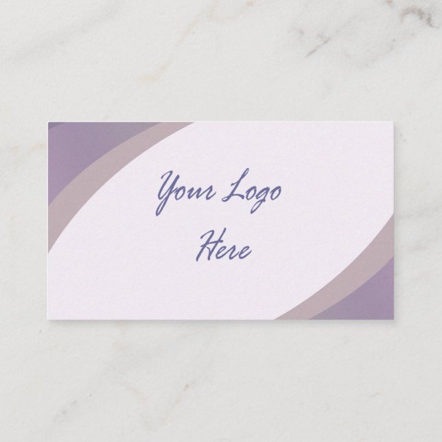 Carte de visite professionnel violet et bleu (Dos)