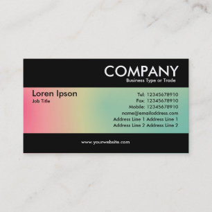 Carte de visite professionnelle avec dégradés doux