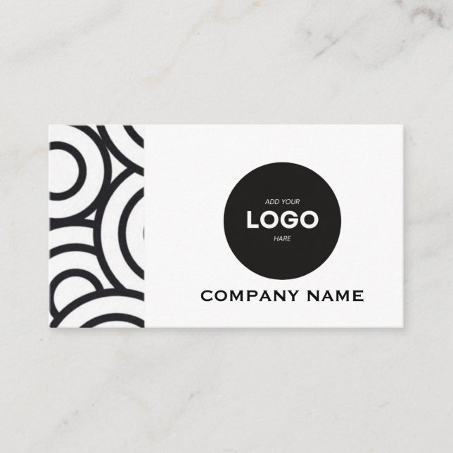 Carte de visite professionnelle avec logo d'entrep (Devant)