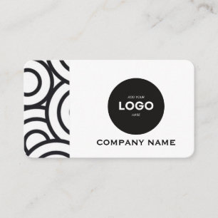 Carte de visite professionnelle avec logo d'entrep