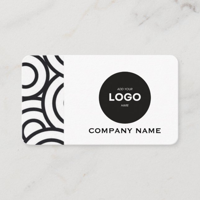 Carte de visite professionnelle avec logo d'entrep (Devant)