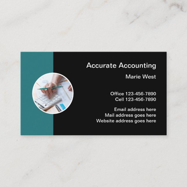 Carte de visite professionnelle avec logo design (Devant)