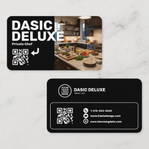 Carte de visite professionnelle avec logo et code