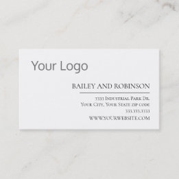 Carte de visite professionnelle avec logo personna