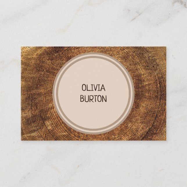 Carte de visite professionnelle avec texture en bo (Devant)