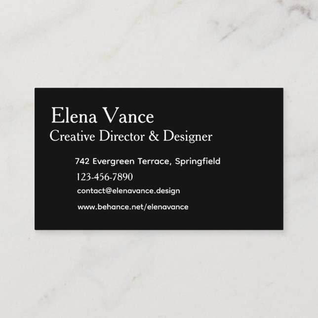 Carte de visite professionnelle Basem Business Sol (Dos)