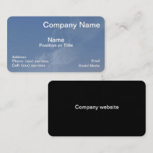 Carte de visite professionnelle Blue Horizon