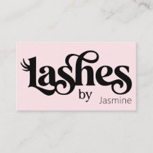 Carte de visite professionnelle chic rose blush La