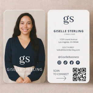 Carte de visite professionnelle consultant avec co