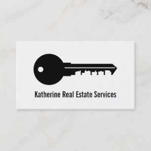 Carte de visite professionnelle d'agent immobilier