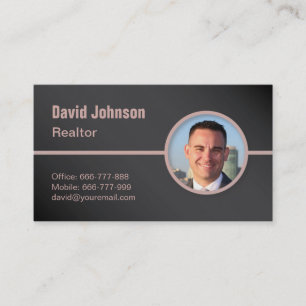 Carte de visite professionnelle d'agent immobilier