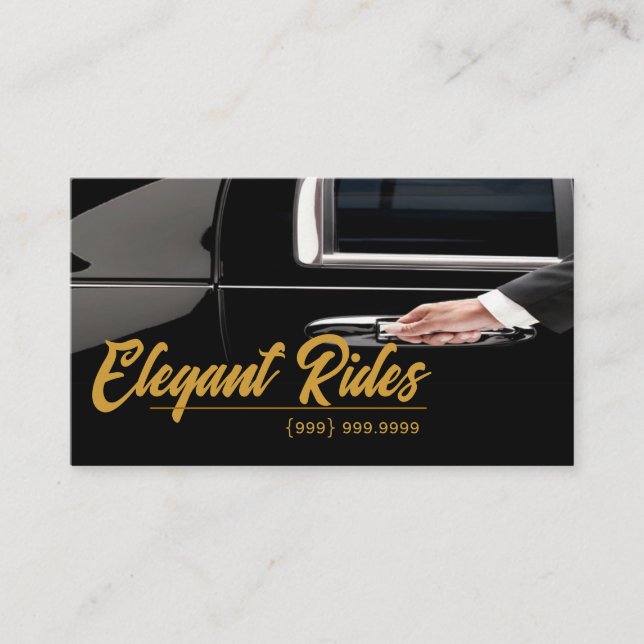 Carte de visite professionnelle de chauffeur de se (Devant)