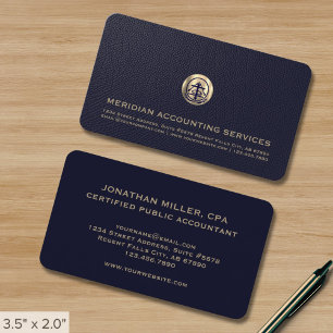 Carte de visite professionnelle de comptabilité av