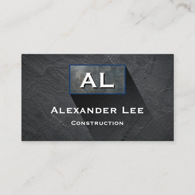Carte de visite professionnelle de construction à  (Devant)