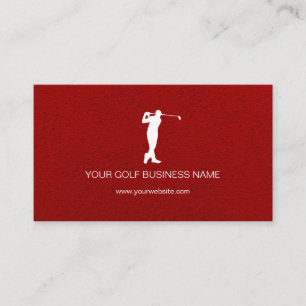 Carte de visite professionnelle de golf moderne pe