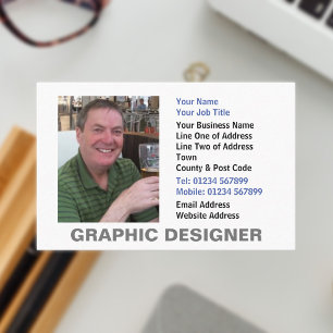 Carte de visite professionnelle de graphiste