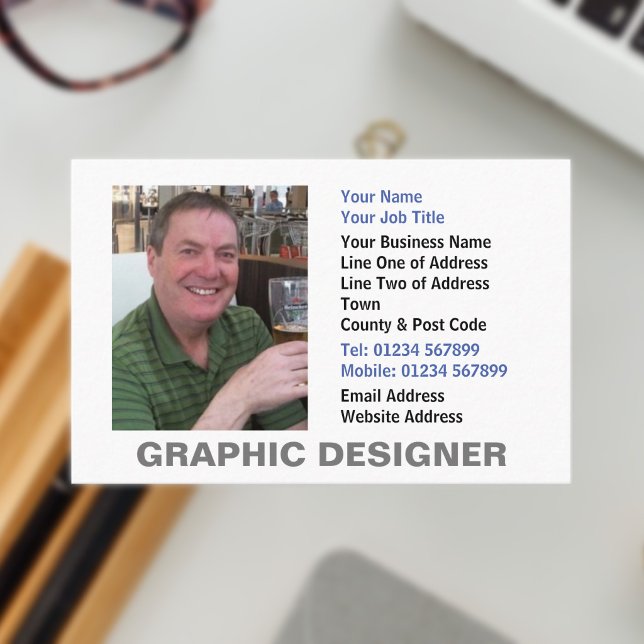 Carte de visite professionnelle de graphiste (Graphic Designer Business Card)