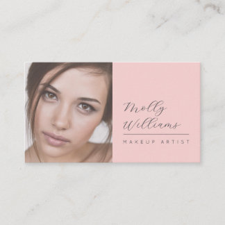 Carte de visite professionnelle de maquillage phot