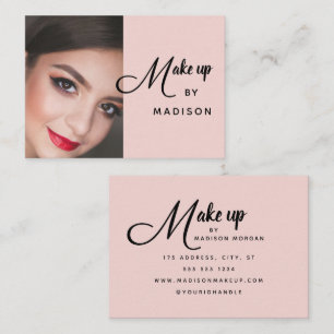 Carte de visite professionnelle de maquillage phot
