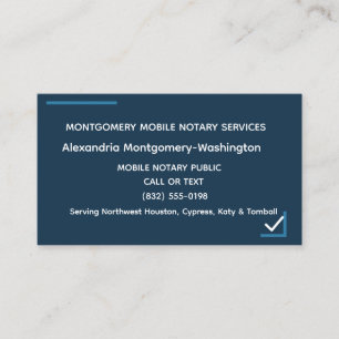 Carte de visite professionnelle de notaire mobile