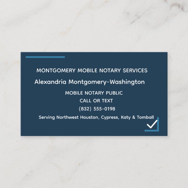 Carte de visite professionnelle de notaire mobile  (Devant)