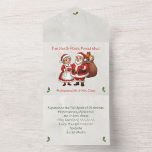 Carte de visite professionnelle de Père Noël par c