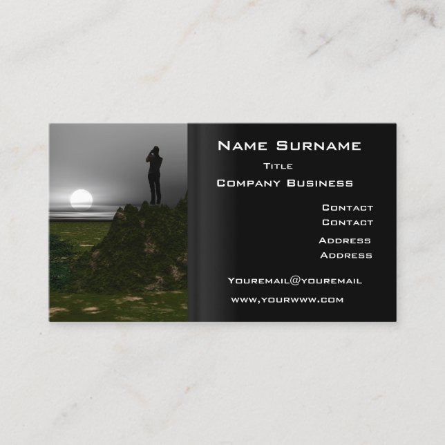 Carte de visite professionnelle de photographie no (Devant)