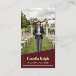 Carte de visite professionnelle de planificateur d