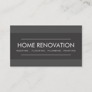 Carte de visite professionnelle de rénovation de m