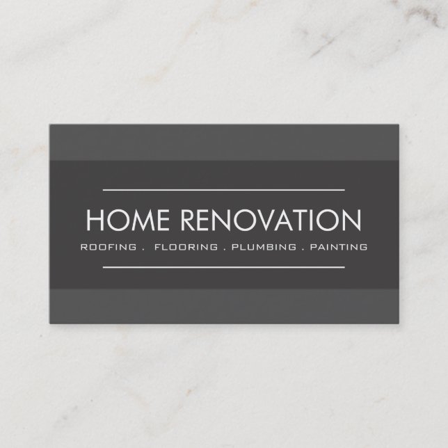 Carte de visite professionnelle de rénovation de m (Devant)