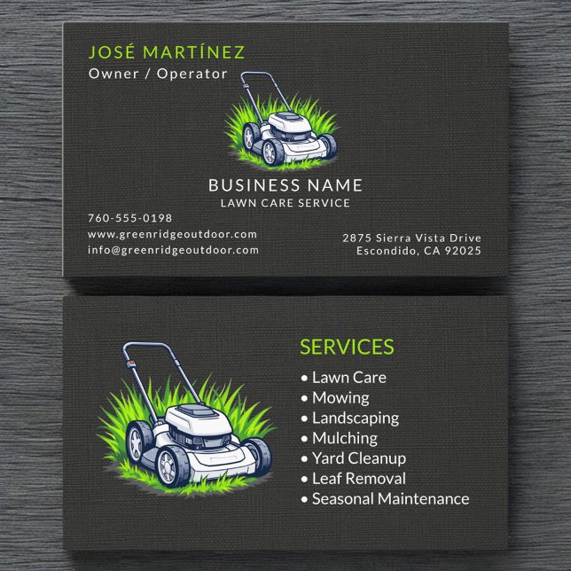 Carte de visite professionnelle de service de soin (Créateur téléchargé)
