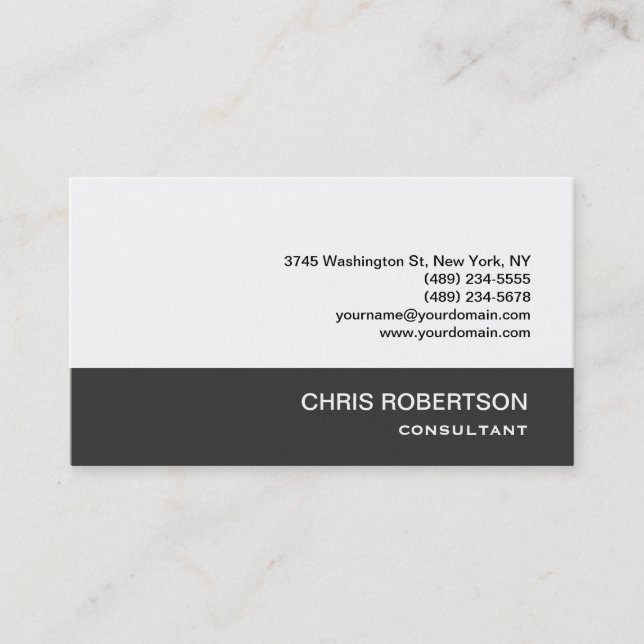 Carte de visite professionnelle de taille standard (Devant)