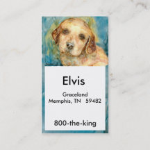 Carte de visite professionnelle de visite de chiot