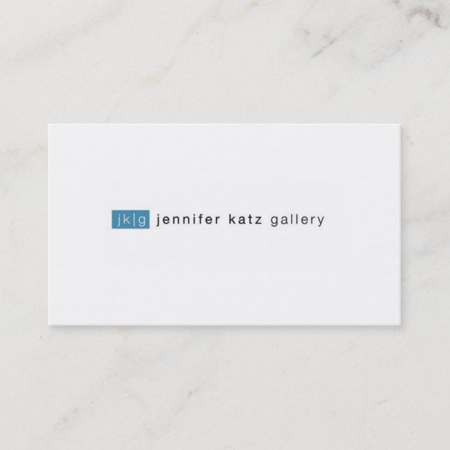 Carte de visite professionnelle de visite de Katz (Devant)