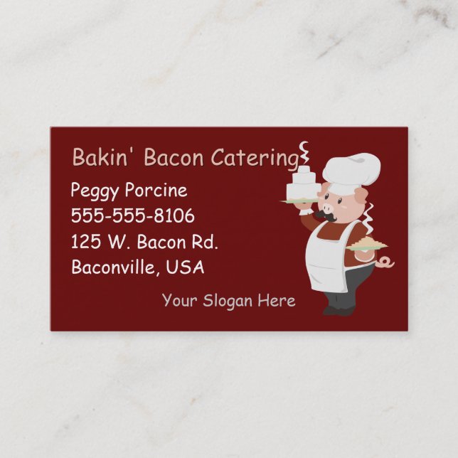 Carte de visite professionnelle de visite porcine (Devant)