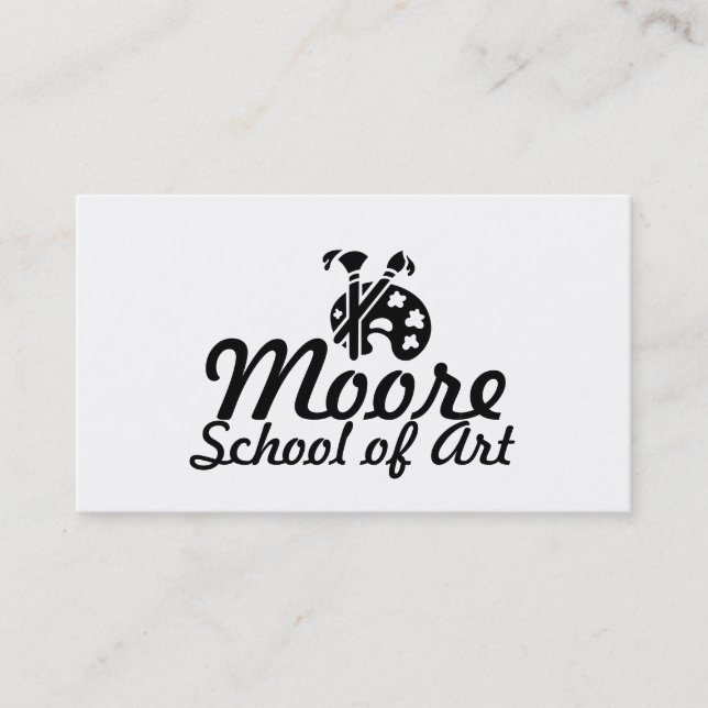 Carte de visite professionnelle d'école d'art, cou (Devant)