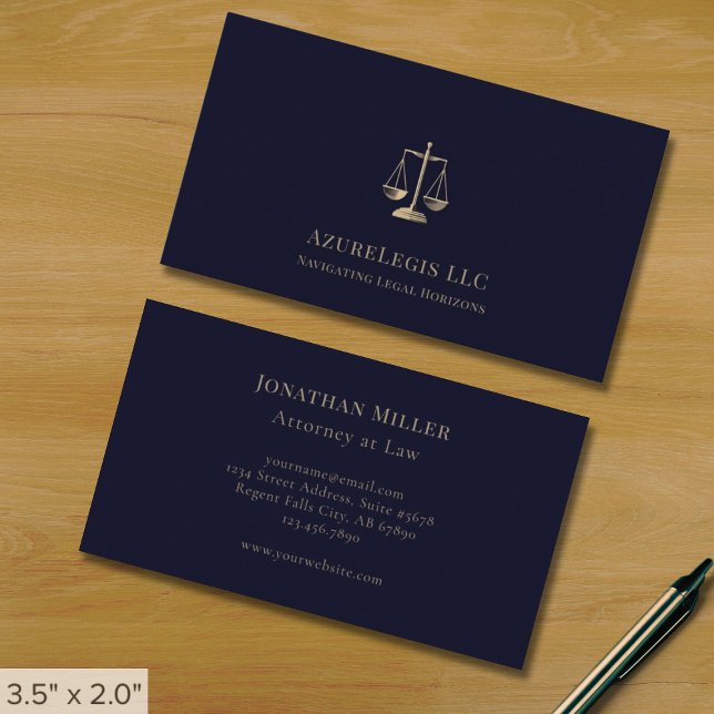 Carte de visite professionnelle échelle de justice (Créateur téléchargé)