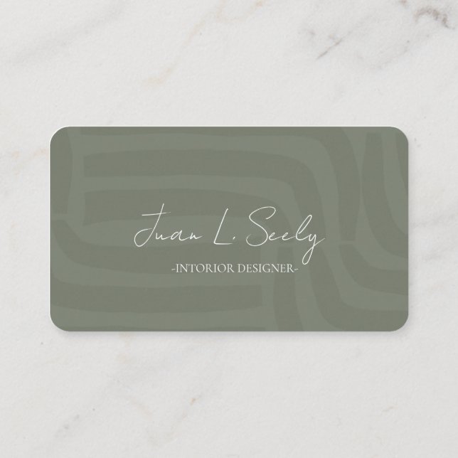 Carte de visite professionnelle élégante (Dos)