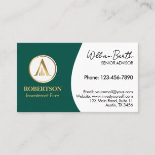 Carte de visite professionnelle élégante avec logo