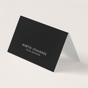 Carte de visite professionnelle élégante noire