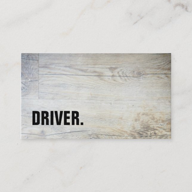 Carte de visite professionnelle en bois minimalist (Devant)