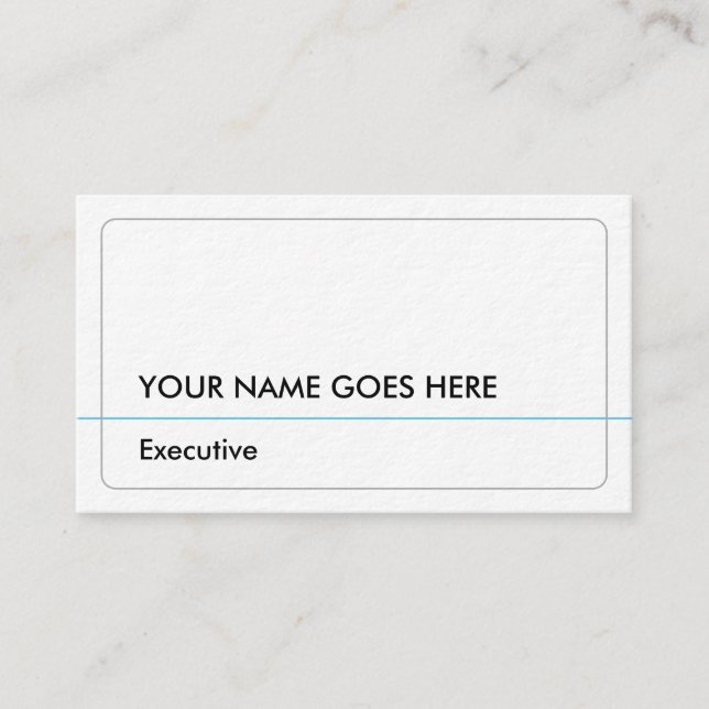 Carte de visite professionnelle exécutive basique  (Devant)