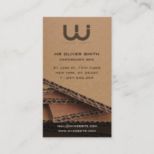 Carte de visite professionnelle, fond carton