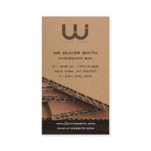 Carte de visite professionnelle, fond carton